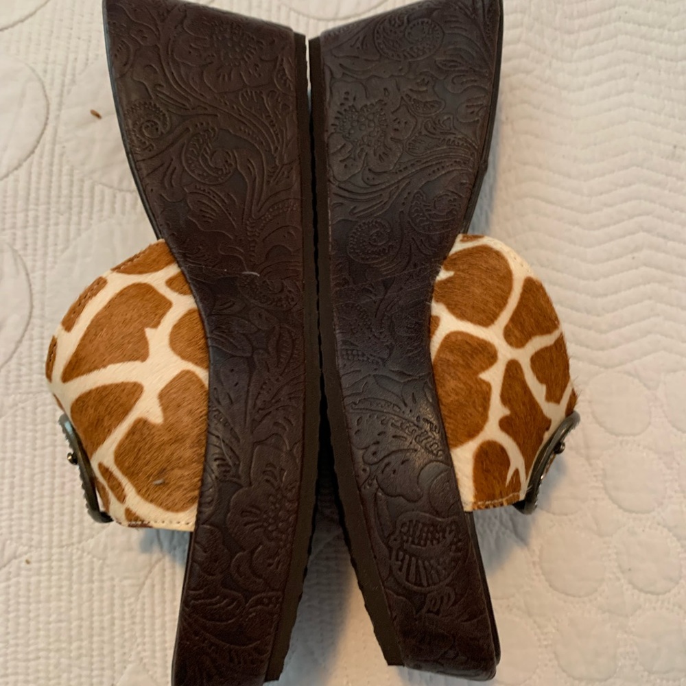 Rawhide brown giraffe print, never worn